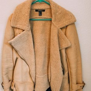 Faux Fur Bike Jacket